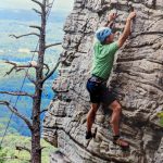 Chandler Huggins, Wellness Advisor, Rock Climbing