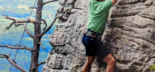 Chandler Huggins, Wellness Advisor, Rock Climbing