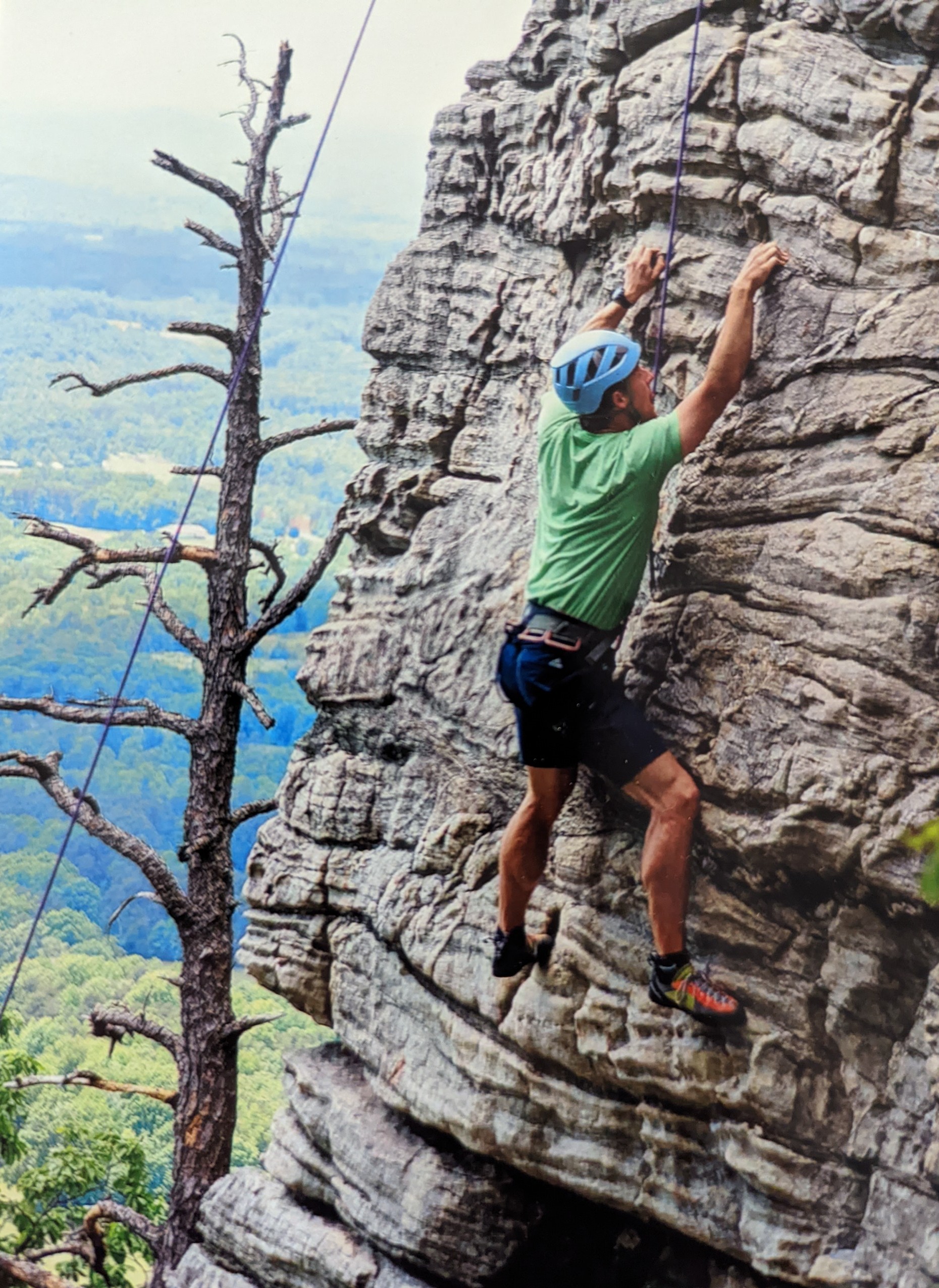 Chandler Huggins, Wellness Advisor, Rock Climbing